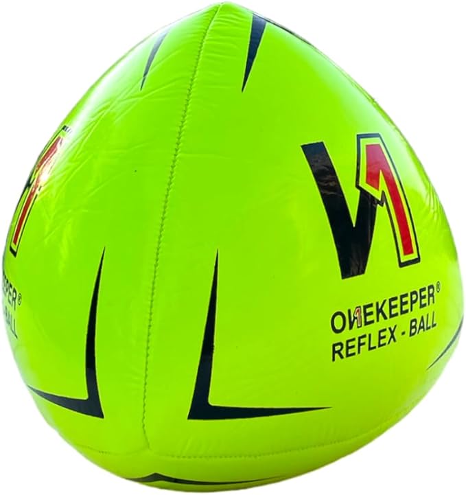 ONEKEEPER Soccer Reflex & Reaction Ball - White, Orange, Blue, Pink, and Fluo Yellow, Agility and Coordination Training for Kids and Juniors (Pump Not Included)