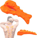 Trapezius Trigger Point Massager,Neck Massager for Muscle Relaxation,Helps with Pain Relief,Suboccipital Release Tool for Neck,Back,and Shoulders (Orange)