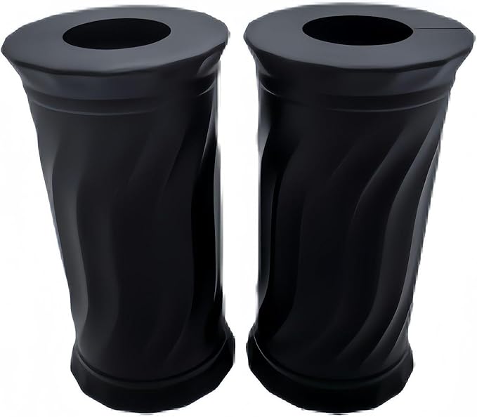 Colaxi Bar Grip Silicone Gear Easy to Use Attachments Wave Pattern Design Strength Training Equipment Barbell Grip Dumbell Handle