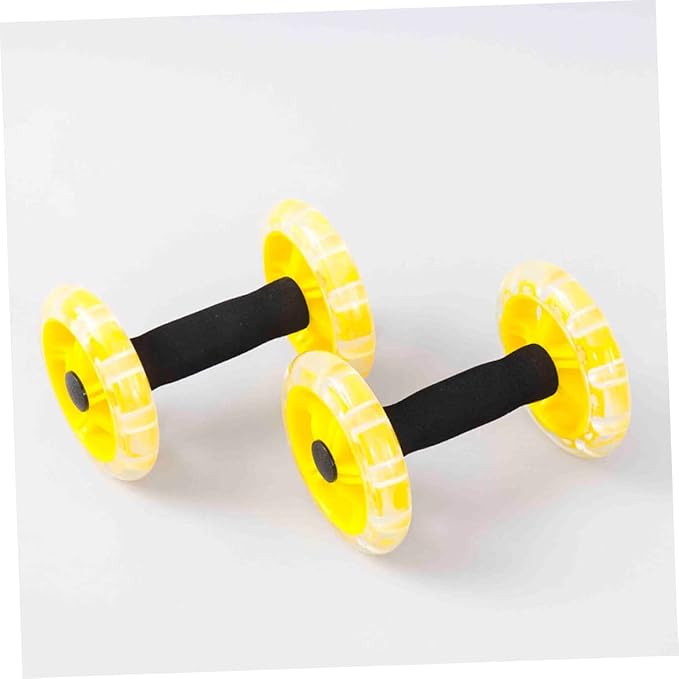 BESPORTBLE Ab Wheel Ab Roller Belly Tummy Posture Single Abdominal Exercise Abdomen Exercise Equipment Muscles Abdominal Wheel Workout Strength Fitness Roller Exercise Roller Wheel Yellow