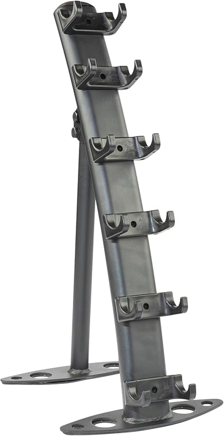 Body-Solid (GDR10B) Small Vinyl/Neoprene Dumbbell Rack - Compact Storage for Home Gym Weights, Holds 1-15 lb Dumbbells