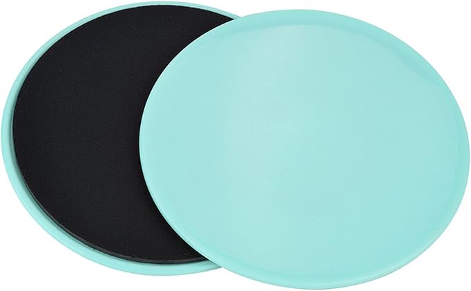 2PCS Exercise Sliding Discs, Small Lightweight Core Sliders, Full Body Workout Tools with Self Adhesive Design, Ideal for Gym, Yoga, Physical Therapy & Dance Training