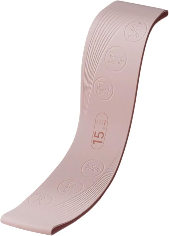 Exercise Strap for Pilates High Elastic Silicones Band Printed Movement Guide Wide Multiple Color Strength Option Printed Exe