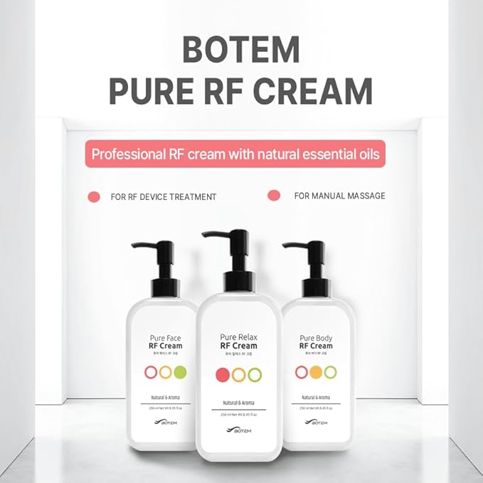 Pure Relax RF Cream – Conductive Hydrating Cream for RF Massage, Professional-Inspired Skincare, 250ml | Made in Korea
