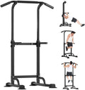 Multi-Functional Power Tower for Home Gym: Adjustable Pull Up & Dip Station with 400 LBS Capacity, Space Saving Strength Training Equipment for Men and Women