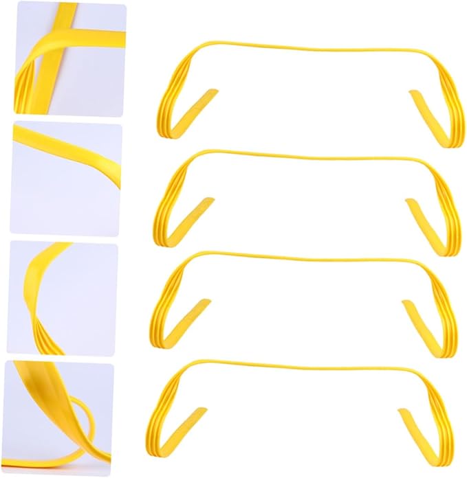 4Pcs Agility Training Hurdles Durable Lightweight Exercise Equipment for Football Basketball Soccer and Track for Athletes Height