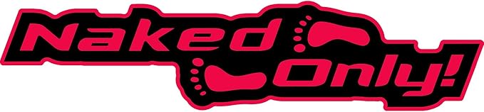 Naked Feet Only Decal Non-Slip EVA Foam Decal for Boat Gunwales & Ladders, 6mm Brushed Marine Grade Anti-Skid Adhesive Pads SeaDek Technology - Black/Red