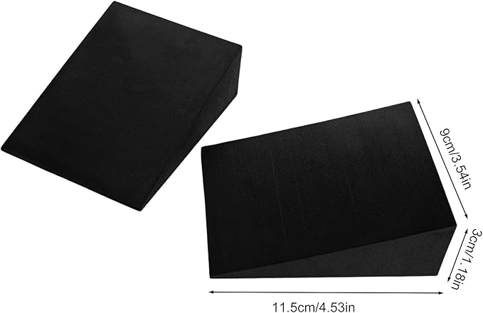 Slant Board for Calf Stretching, Portable Non-Slip Heel Elevated Squat Wedge Lightweight Yoga Foam Wedge Slant Board Trainer for Men and Women Slant Board for Squats for Knees Over Toe