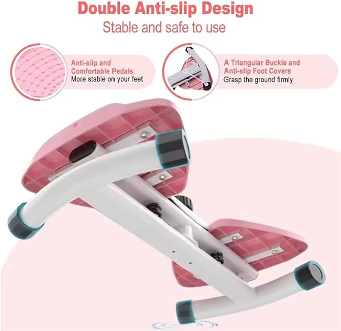 Waist Twister Machine, Pilates Twister with Digital Display, Adjustable Exercise Twist Board for Women Men, Home Noiseless Abs Waist Training Exercise Equipment with Resistance Bands
