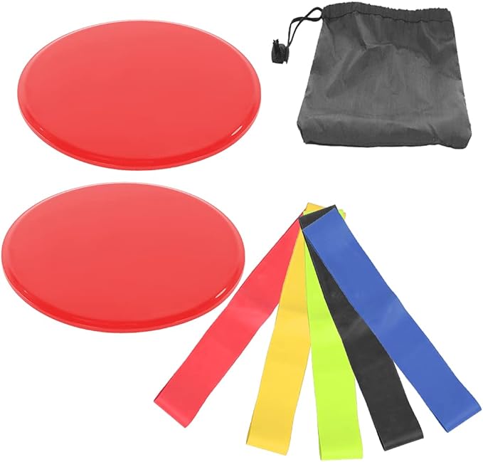Fitness Sliding Disc Workout Equipment Core Slider Exercise Training Disks for Home Gym Street Workout ABS Material Pink Black Red Blue Green Orange 2 Pack