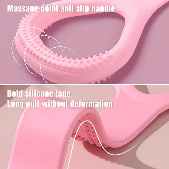 Figure 8 Resistance Band with Handles, Fitness Ropes Exercise Bands for Women, Elastic Ropes for Arm Back Shoulder Stretching Training, for Yoga, Pilates, and Physical Stretching ﻿