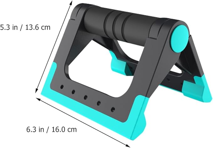 Artibetter Push-up Bars and Push-up Bracket Set, Blue Indoor Exercise Equipment, Non-slip Fitness Apparatus for Home Strength Training and Calisthenics
