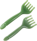 2Pcs Head Massager Manual Hair Scalp Massager Gua Sha Five Claw Massage Tool Comb Portable Handheld Resin Relax Tool for Father's Day Mother's Day Gifts (Green)