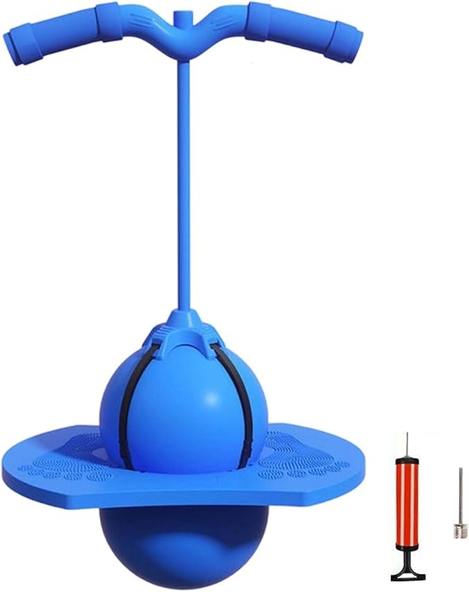 Balance Jumping Ball with Handle, Crazy Jumper Jump Ball for Adults -Balance Board with Handle, Indoor And Outdoor Funny, Perfect for Balance, Coordination, Fitness
