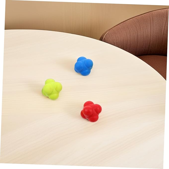 Totority 6pcs Reflex Training Balls Hand Eye Coordination Tool for Sports Improve Reaction Speed Versatile for Basketball Tennis Wrestling Durable Elastic Design