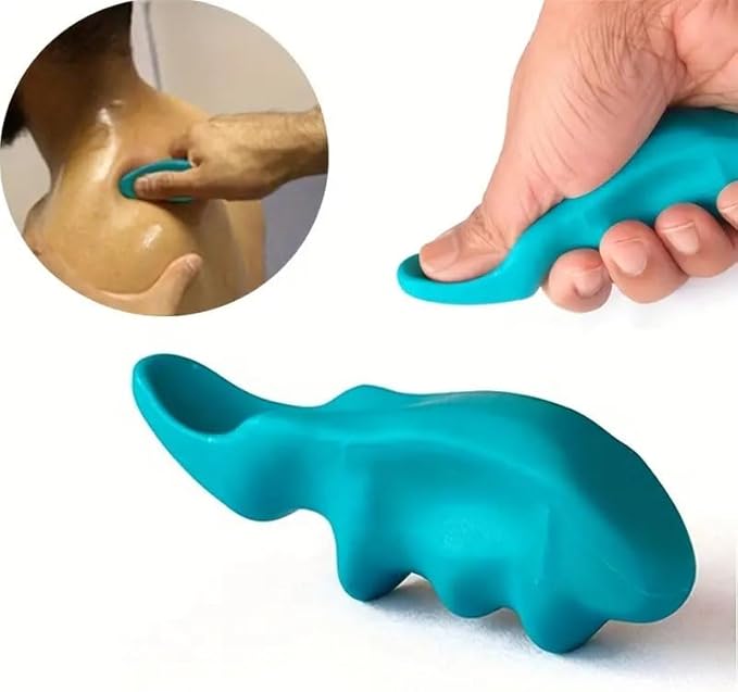 2Pcs Deep Tissue Muscle Massage Ball and Mini Green Thumb Massager Saver for Massage Body Acupressure Point Massage Tool Health Care