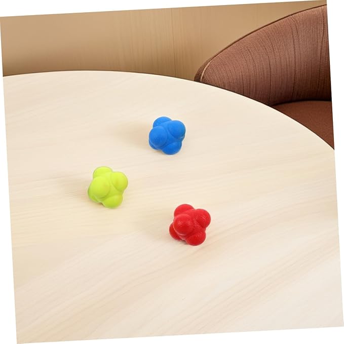Kisangel 6pcs Reflex Training Balls Set Agility Coordination and Reaction Speed Training for Kids and Adults Indoor Sports Equipment for Hand Eye Coordination and Fitness