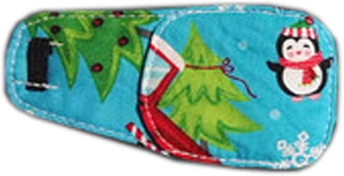 FANCYPUMPKIN Cartoon Christmas Eye Patch Single Glasses Cover Amblyopia Treatment for Kids