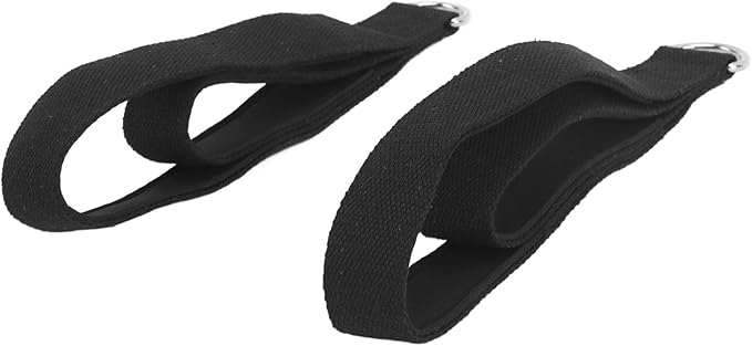 Pilates Anti Slip Double Loop Straps for Home Gym Workout, Durable Pilates D Loops for Strength Training and Flexibility, 2 Pcs Practical Straps Equipment