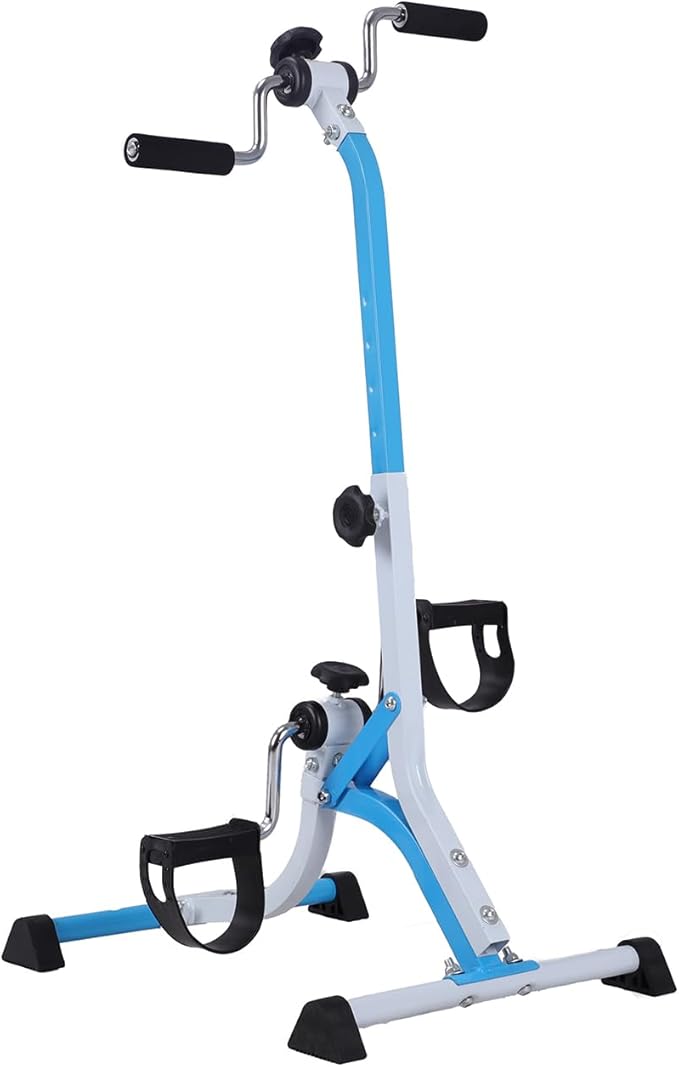 Pedal Exercise Bike for Seniors - Adjustable Resistance Arm Bike, Portable Home Exercise Equipment for Hands, Arms, Legs & Knees