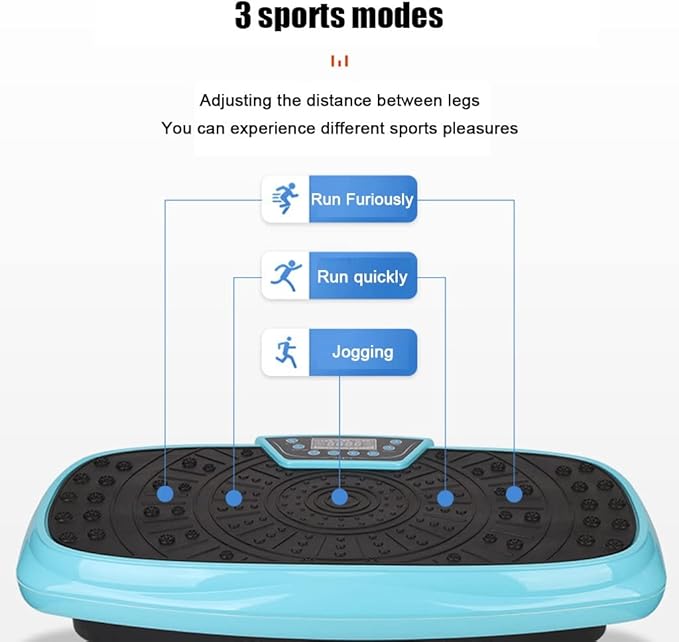 3D Vibration Platform Exercise Machine, Mini Vibration Plate w/Remote Control, 1-99 Level Adjustable Speed, Whole Body Workout Vibration Fitness Platform
