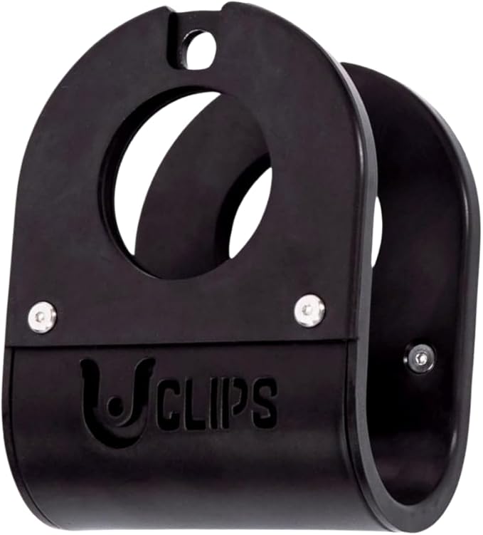 Home Gym U Clip - Bar to Landmine Adapter, Belt Squat and T-bar Row Attachment, Dip Belt Hook, Dumbbell to Barbell Converter, Versatile Fitness Accessory (Olympic)