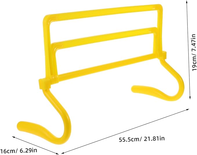 Adjustable Height Agility Hurdles Set Portable Speed Training Equipment for Soccer and Basketball Detachable Design for Versatile Use for Athletes