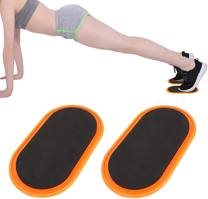 Exercise Core Sliders, Core Sliding Discs, 2 Pcs Oval Yoga Sliding Disks, for Full Body Workouts, Strengthening, and Flexibility Training, Ideal for Fitness Enthusiasts