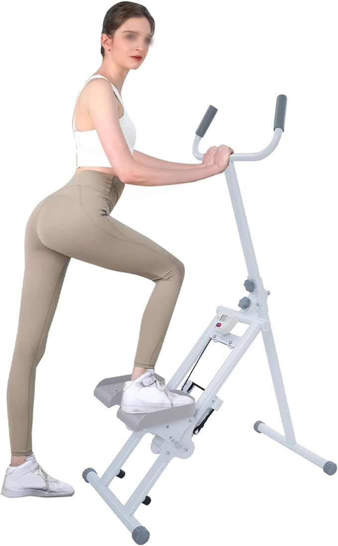 Stair Stepper for Home Foldable Stair Master 265LBS Load Stair Climber with Handlebar & 3 Gear Adjust Pedals Smart Stair Stepper for Homes, Gyms, Offices