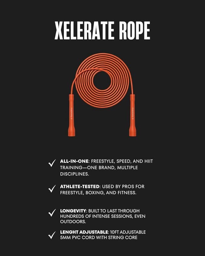 Speed Jump Rope by Dayan Kolev, 5mm PVC Skipping Rope, Great for Beginners and Advanced Athlets, Designed for Fitness, Cardio, Boxing & CrossFit, Adjustable length with Unbreakable Handles