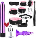 Pilates 7-Piece Fashion Design Nylon Combination Set (Pink), Fun Cosplay Equipment Accessories, Wrist and Hip Yoga Supplies, Couple Gifts