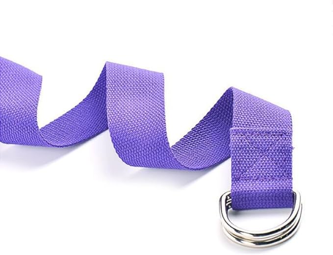 POPETPOP Yoga Stretch Belt 72 Inch Elastic Strap with Sturdy Buckle for Flexibility and Muscle Stretching in Yoga and Fitness