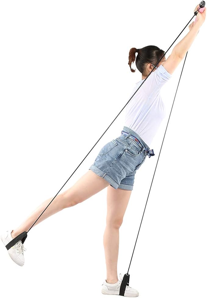 Pilates Bar, TPE Tube with Foam Grip for Yoga Fitness, Home Workout Equipment, Portable and Flexible for Legs Waist Abdomen Exercise