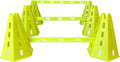 Arriba Sports Cone Hurdle Set; Training Cones and Agility Poles: Agility Training Set; 12 Cones and 6 Agility Poles with Carry Bag