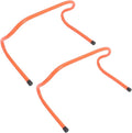 2pcs Plastic Agility Hurdles 23cm Wear-Resistant Running Training Equipment for Football Basketball Speed and Agility Practice