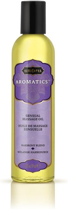 KAMA SUTRA Aromatics Massage Oil Harmony Blend – 2 oz Rich Blend of Natural Essential Oils - Juniper, Pine, Lavender and Rosemary - Date Night Couples Full Body Massage Oil for Daily Use Body Care