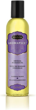 KAMA SUTRA Aromatics Massage Oil Harmony Blend – 2 oz Rich Blend of Natural Essential Oils - Juniper, Pine, Lavender and Rosemary - Date Night Couples Full Body Massage Oil for Daily Use Body Care