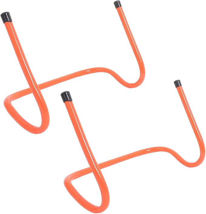 PRETYZOOM 2pcs Plastic Agility Speed Hurdles 23cm Wear-Resistant Running Training Equipment for Youth Football Soccer Conditioning