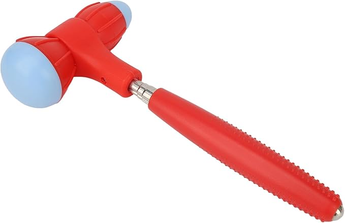 Srliya Retractable Massage Hammer Bendable Ergonomic Design Low Noise Double End Massager Tool Hammer for Shoulders Back Arms