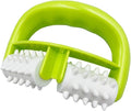 Cellulite Massage, Fascia Blaster Tool with Two-Wheel Massage Handle,Relax Muscles to Relieve Stress,Increases Blood Circulation,Apply to Arm/Shoulder/Leg/Back/Buttocks/Abdomen(Green)