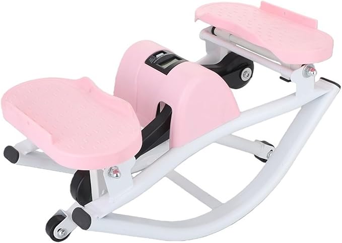 Lateral Rocking Fitness Stepper for Home Workout, Low-Impact Rock Stepper Protects Knees & Joints, Portable Compact Side-to-Side Stepper for Legs, Glutes & Abs Training