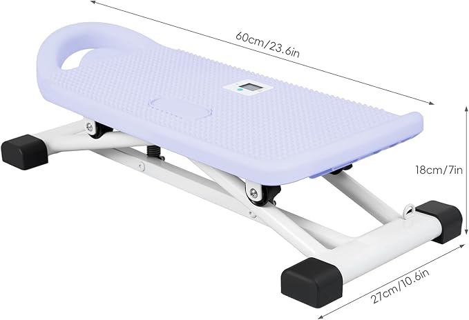 Ski Balancing Machine with LCD Display, Adult Balance Board Trainer Heavy Duty Ski Exercise Machine, Side to Side Core Stability Equipment Low Impact Full Body Cardio Workout Trainer