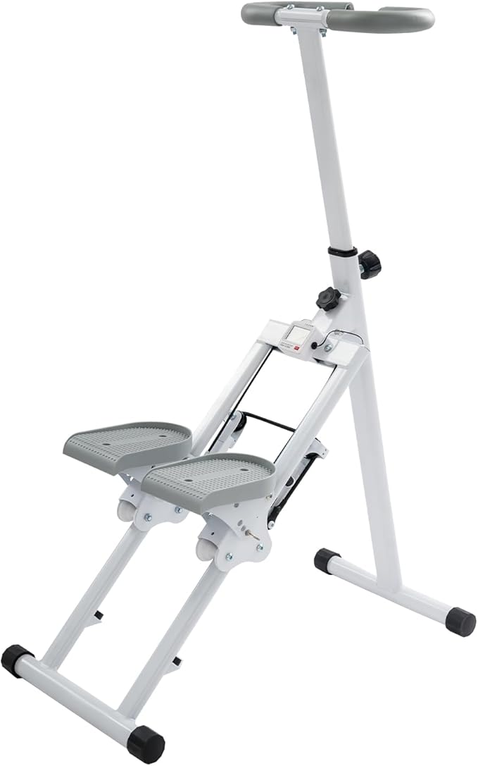 Foldable Stair Stepper Machine for Home Gym - 220LB Capacity Cardio Climber with Display, Adjustable Angle Vertical Stair Climber Exercise Equipment for Full-Body Workout