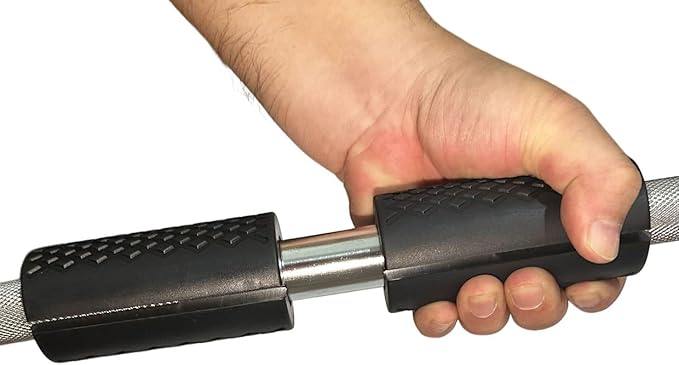 Weight Bar Grips Fit Standard Barbell, Dumbell Handles, Thick Bar Training Adapter for Weightlifting & Cable Attachments Fitness Training Rope Grips for Body Arm Forearm Builder Strength