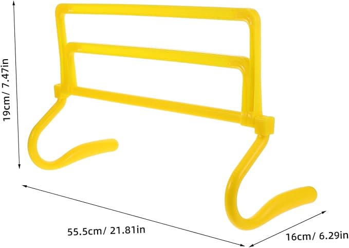 Milisten Modular Speed Training Hurdles Adjustable Hurdles for Football Soccer Basketball Athlete Agility Equipment