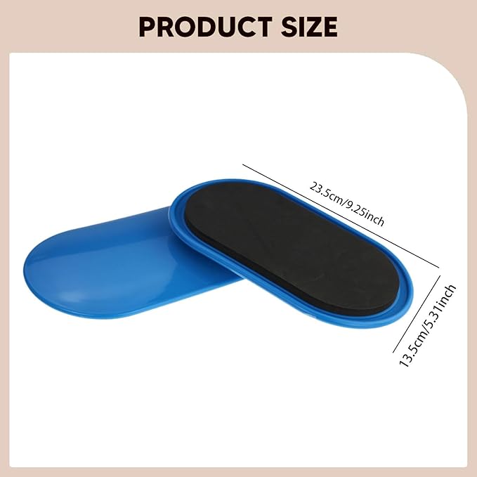 2Pcs Core Sliders Slide Pads Abdominal Training Ab Pads Ab Floor Gliders for Home Yoga Carpet Pilates Travel