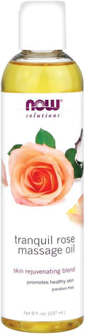Now Foods Tranquil Rose Massage Oil 8 oz 3 Pack