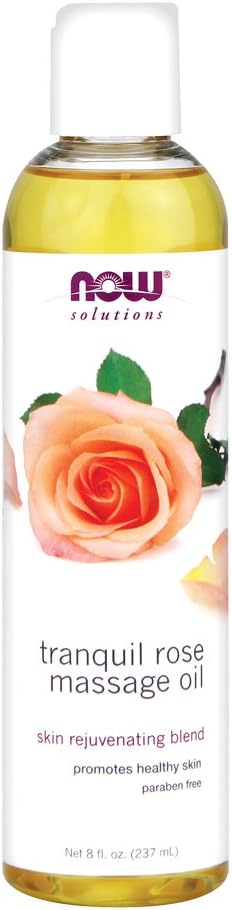 Now Foods Tranquil Rose Massage Oil 8 oz 3 Pack