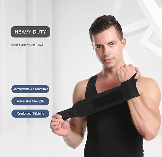Wrist Wraps, 2 Pack Wrist Brace Wrist Straps for Weightlifting, Wrist Straps Lifting Straps Wrist Weights Carpal Tunnel Wrist Brace, Wrist Brace for Working Out Gym Accessories for Men (Blue B)