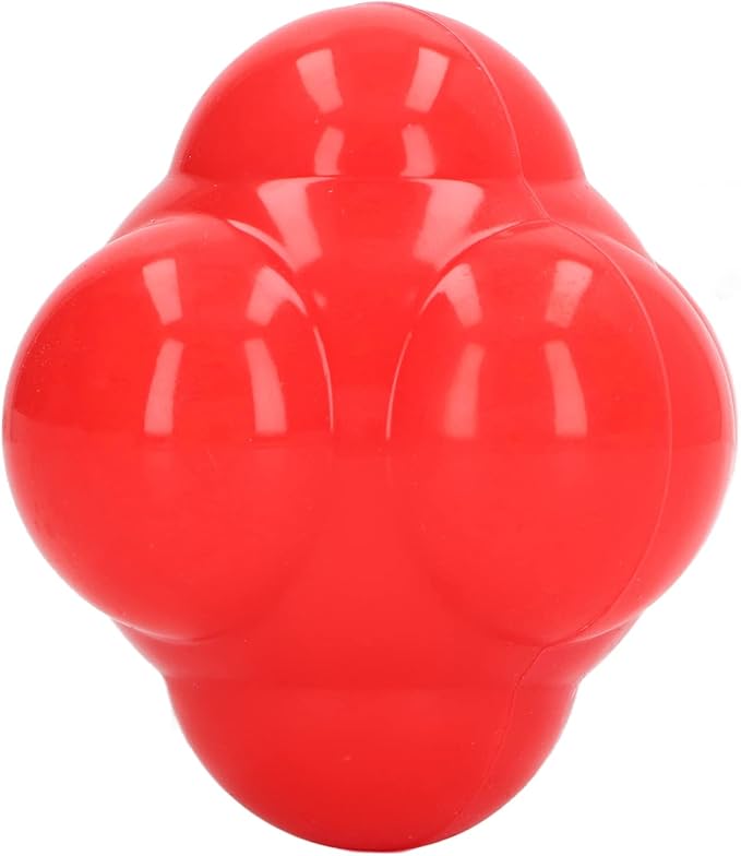 EVTSCAN Reaction Ball Rubber Hex Trainer for Improving Hand Eye Coordination Agility Basketball Tennis